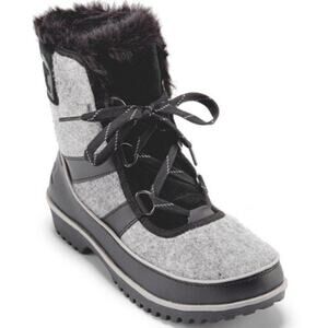 Sorel Tivoli Iv  Grey and Black Snow Boots size 8